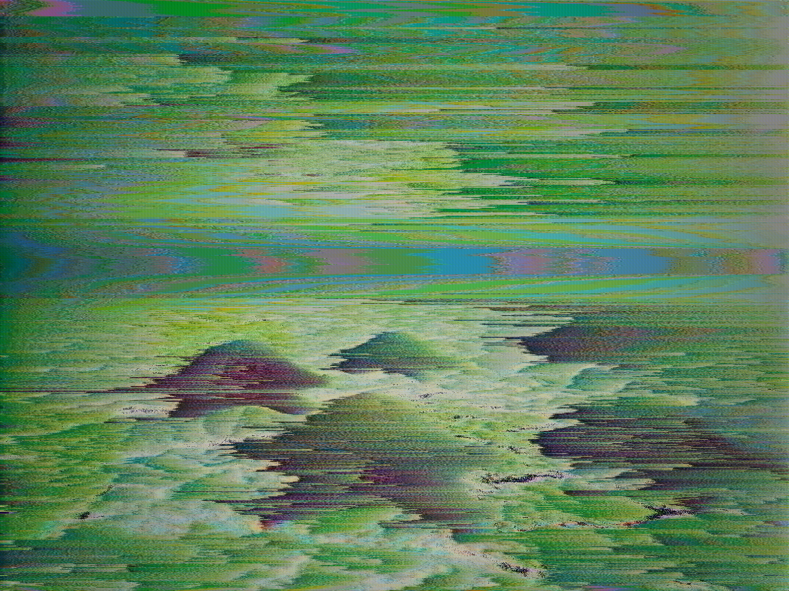 Artefkt output with dense RGB corruption and dither texture